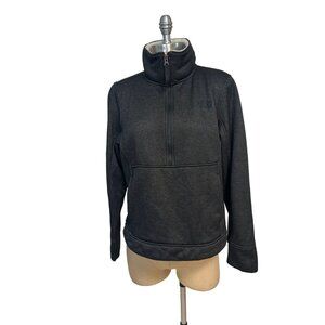 The North Face 1/2 Zip Sweatshirt Fleece Lined Mock Neck Black Large